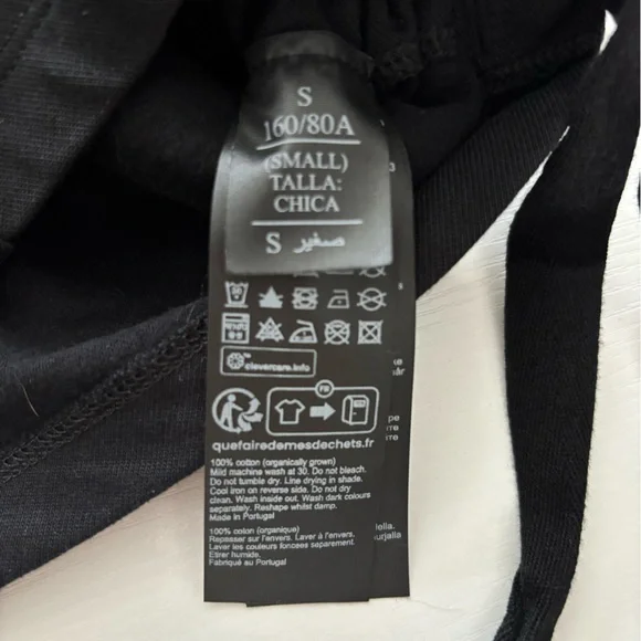 All Saints Rouched Short Sleeve Top In Black Size S - Picture 5 of 7